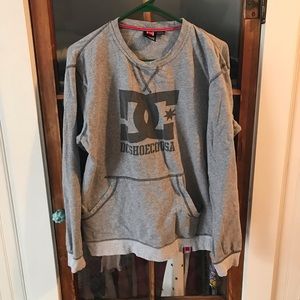 Crew neck with kangaroo pocket soft sweatshirt